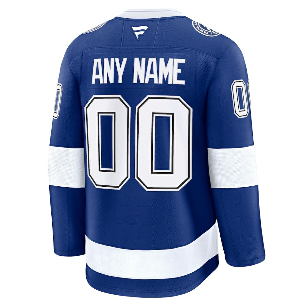 Tampa Bay Lightning Fanatics Home Premium Custom Jersey - Blue | US 202055752