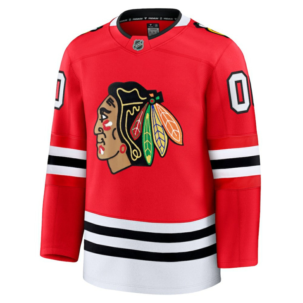 Chicago Blackhawks Fanatics Home Premium Custom Jersey - Red | US 202055753