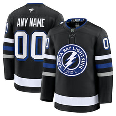 Tampa Bay Lightning Fanatics Alternate Premium Custom Jersey - Black | US 202055754