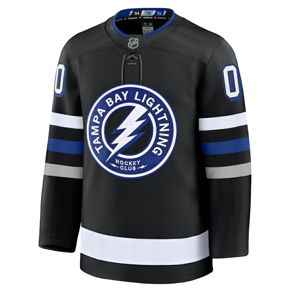 Tampa Bay Lightning Fanatics Alternate Premium Custom Jersey - Black | US 202055754