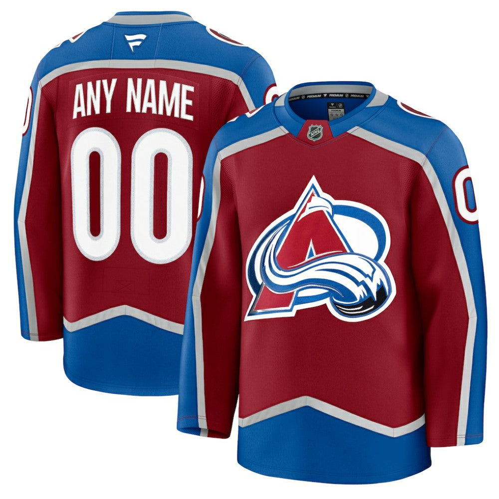 Colorado Avalanche Fanatics Home Premium Custom Jersey - Burgundy | US 202055757
