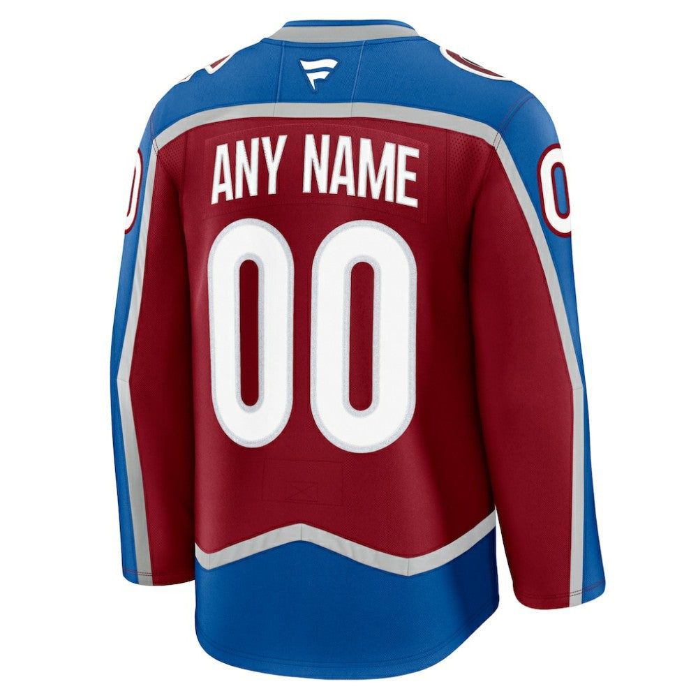 Colorado Avalanche Fanatics Home Premium Custom Jersey - Burgundy | US 202055757