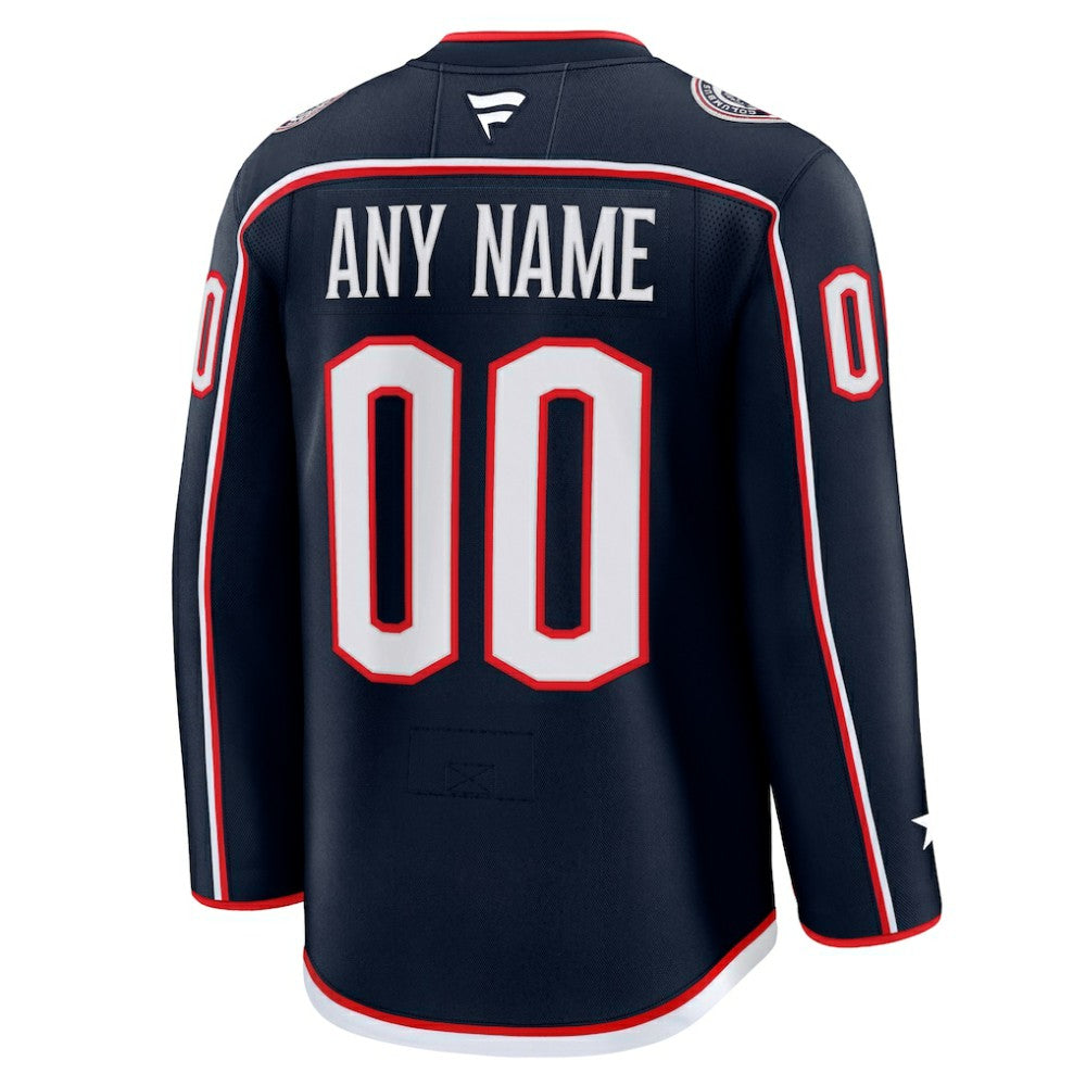 Columbus Blue Jackets Fanatics Home Premium Custom Jersey - Navy | US 202055763