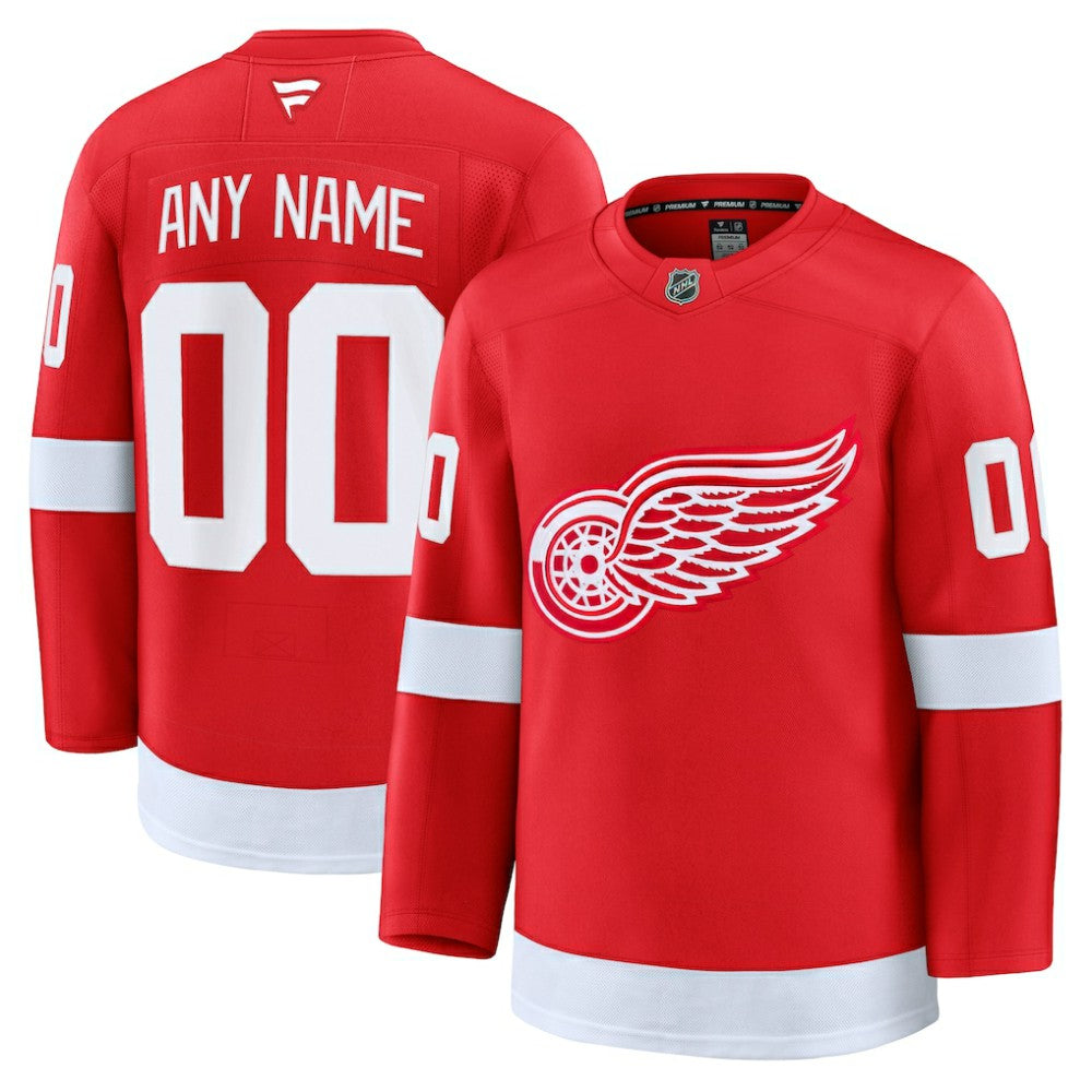 Detroit Red Wings Fanatics Home Premium Custom Jersey - Red | US 202055765