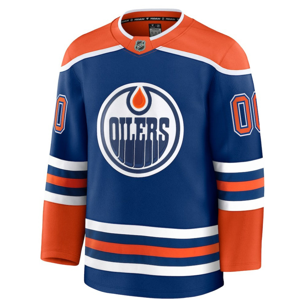 Edmonton Oilers Fanatics Home Premium Custom Jersey - Royal | US 202055771