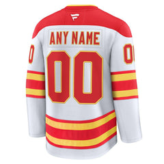 Calgary Flames Fanatics Away Premium Custom Jersey - White | US 202055772