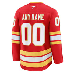 Calgary Flames Fanatics Home Premium Custom Jersey - Red | US 202055777