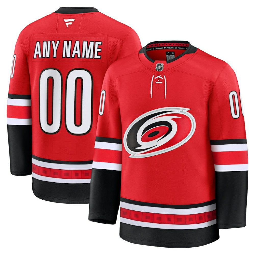 Carolina Hurricanes Fanatics Alternate Premium Custom Jersey - Red | US 202055780