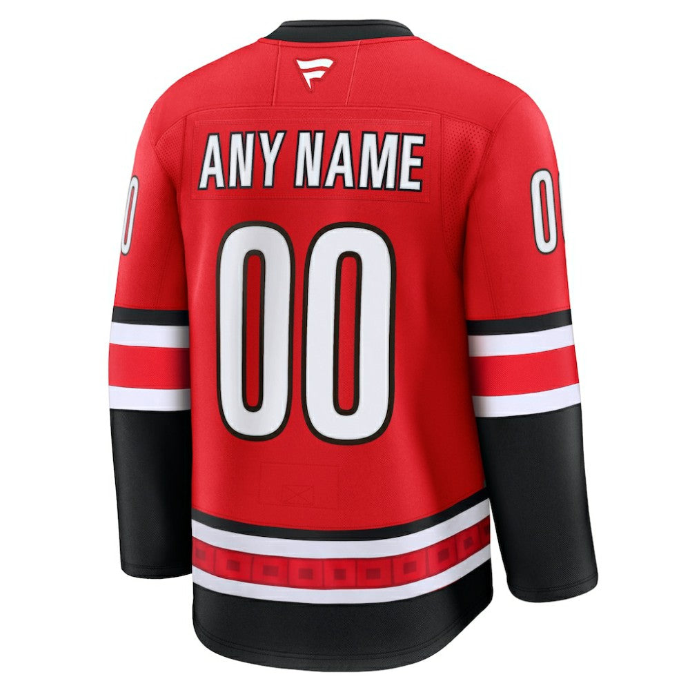 Carolina Hurricanes Fanatics Alternate Premium Custom Jersey - Red | US 202055780