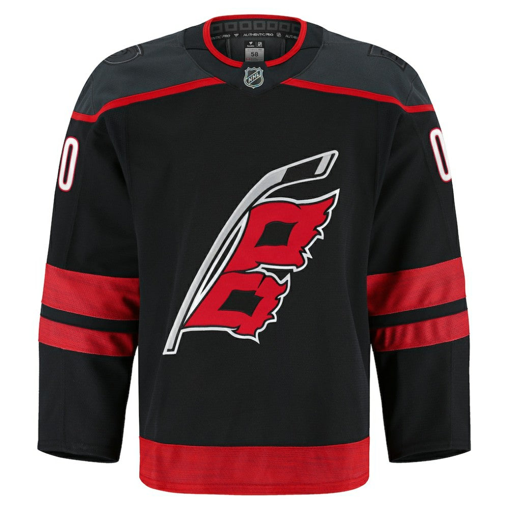 Carolina Hurricanes Fanatics Home Authentic Pro Custom Jersey - Black | US 202056747