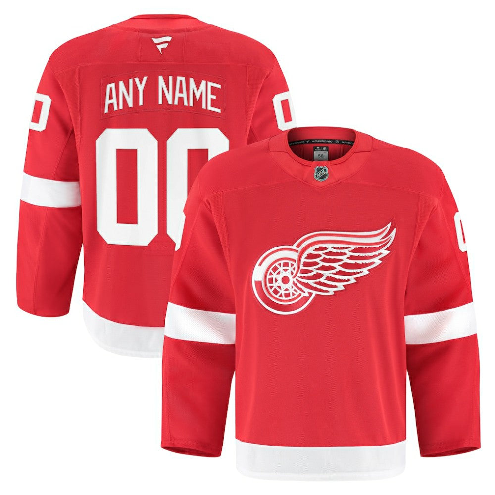 Detroit Red Wings Fanatics Home Authentic Pro Custom Jersey - Red | US 202056748