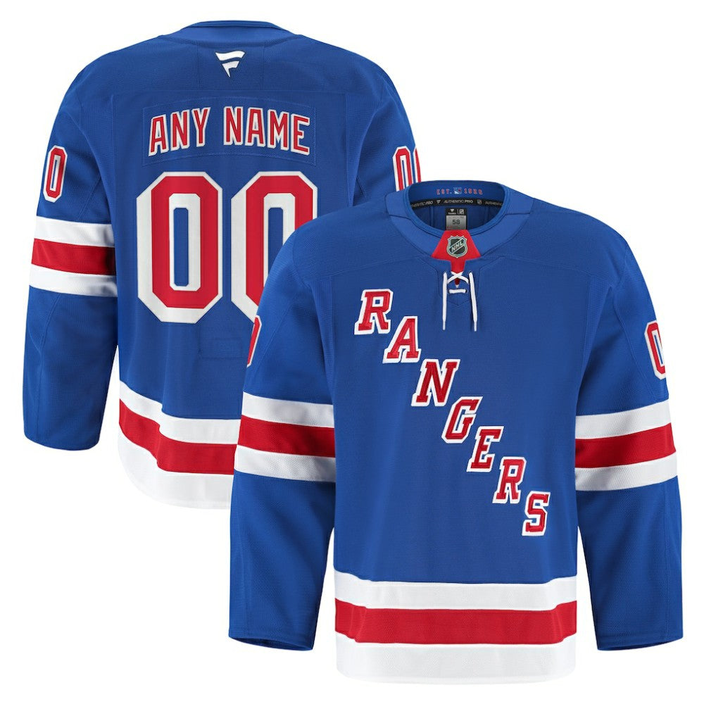 New York Rangers Fanatics Home Authentic Pro Custom Jersey - Royal | US 202056752