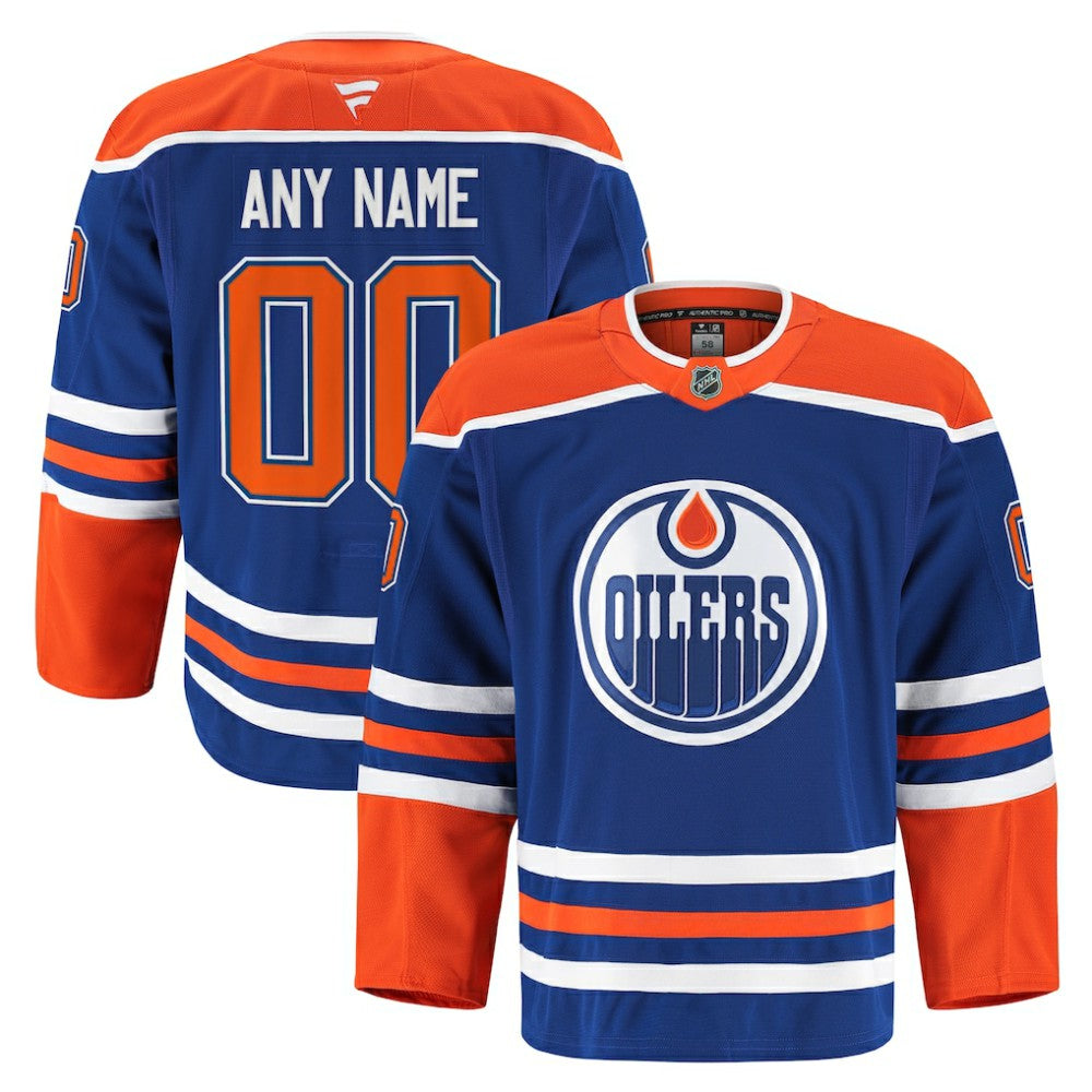 Edmonton Oilers Fanatics Home Authentic Pro Custom Jersey - Royal | US 202056754