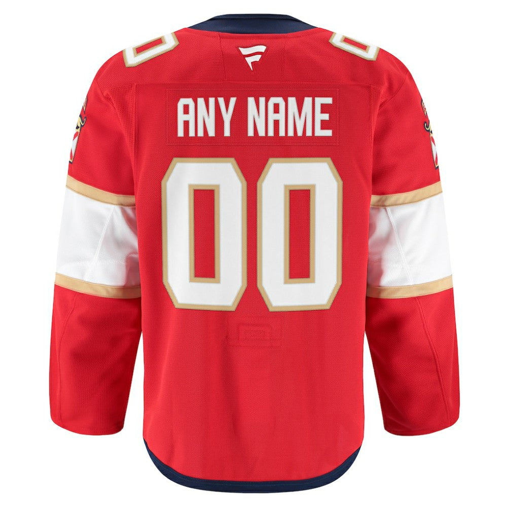 Florida Panthers Fanatics Home Authentic Pro Custom Jersey - Red | US 202056755