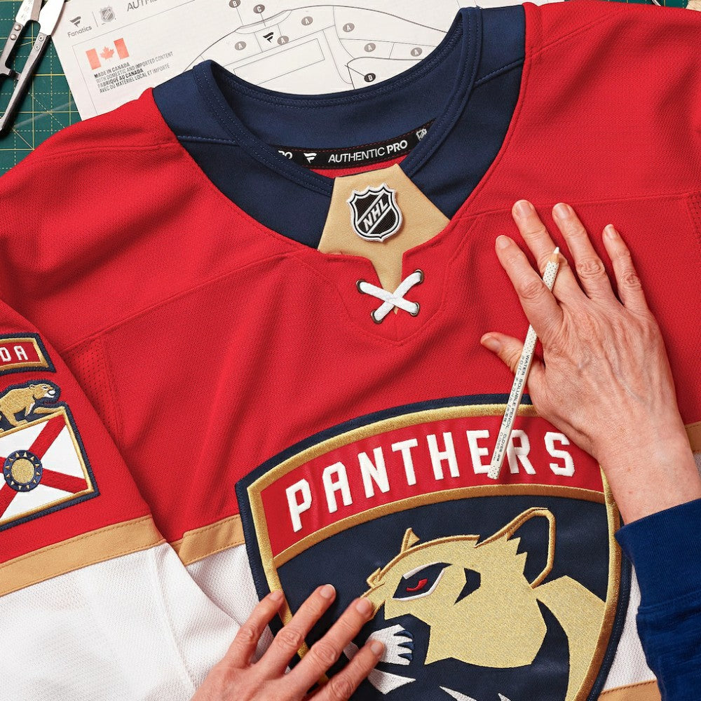 Florida Panthers Fanatics Home Authentic Pro Custom Jersey - Red | US 202056755