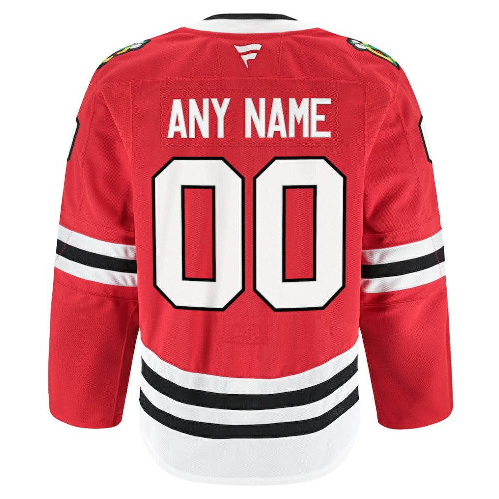 Chicago Blackhawks Fanatics Home Authentic Pro Custom Jersey - Red | US 202056756