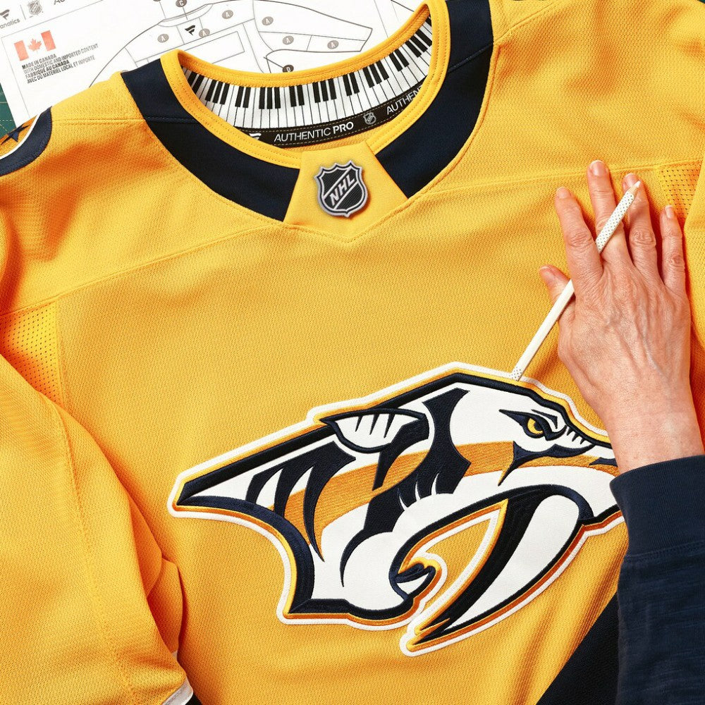 Nashville Predators Fanatics Home Authentic Pro Custom Jersey - Gold | US 202056759