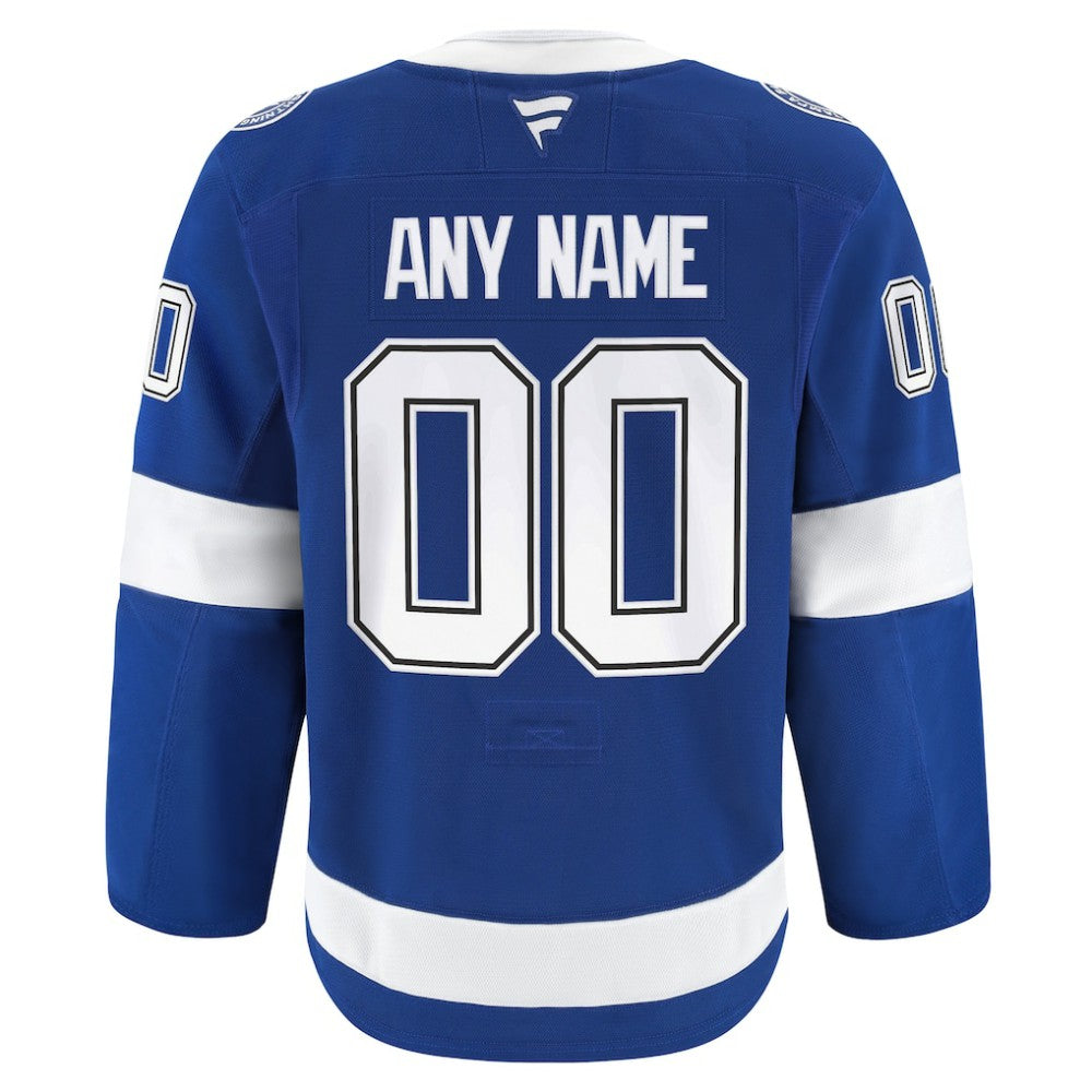 Tampa Bay Lightning Fanatics Home Authentic Pro Custom Jersey - Blue | US 202056760