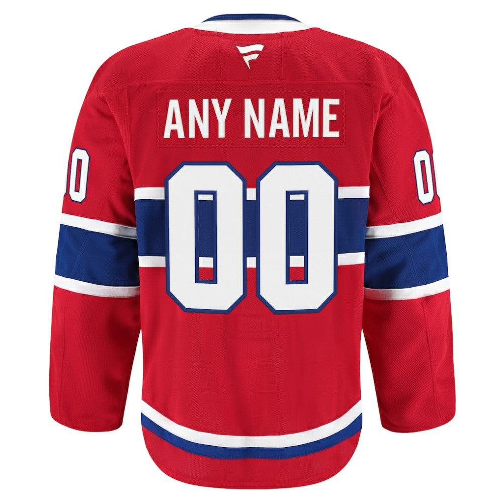 Montreal Canadiens Fanatics Home Authentic Pro Custom Jersey - Red | US 202056761