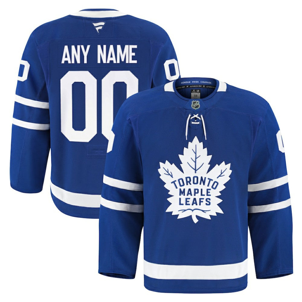Toronto Maple Leafs Fanatics Home Authentic Pro Custom Jersey - Blue | US 202056762