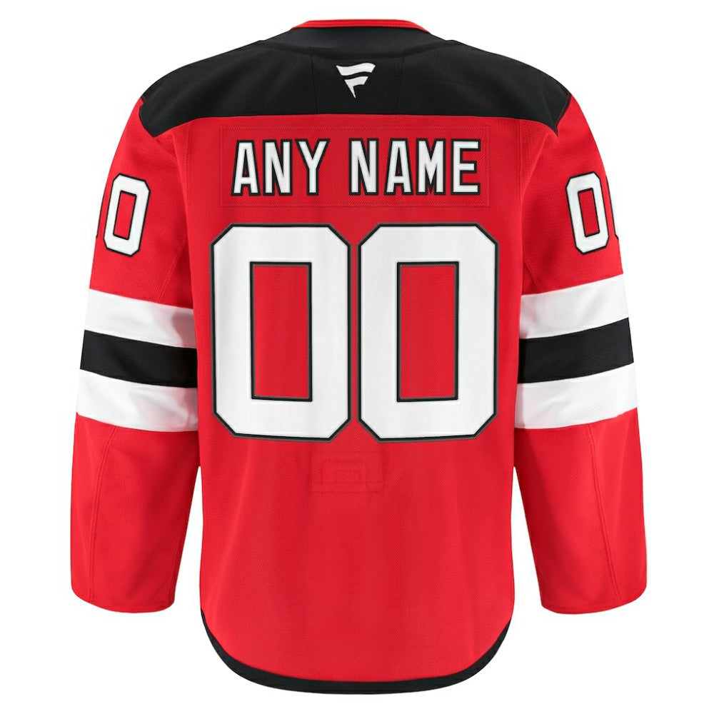 New Jersey Devils Fanatics Home Authentic Pro Custom Jersey - Red | US 202056763