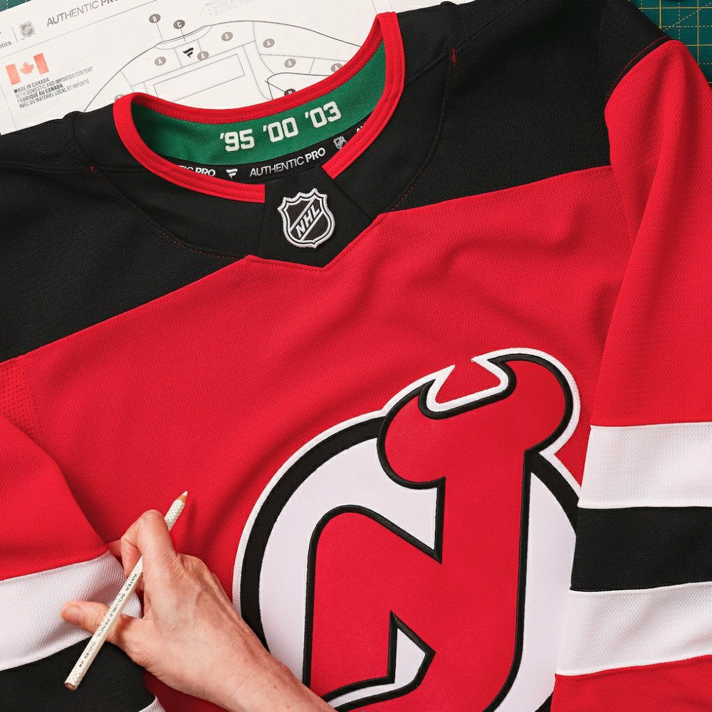 New Jersey Devils Fanatics Home Authentic Pro Custom Jersey - Red | US 202056763