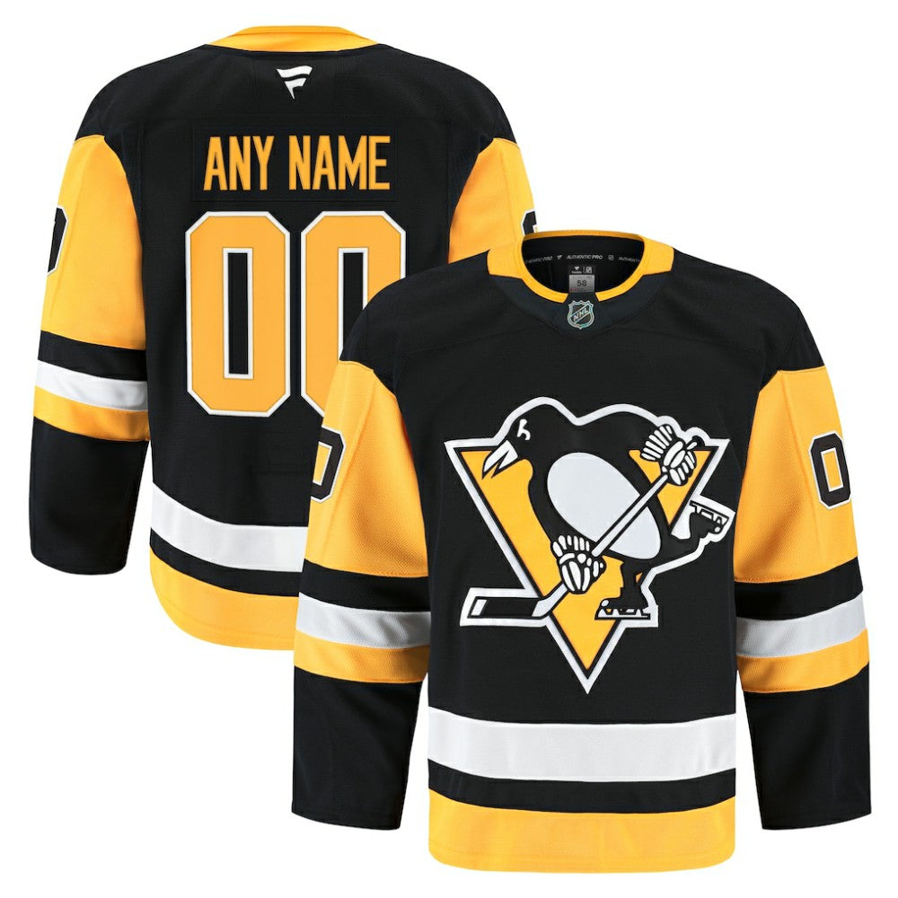 Pittsburgh Penguins Fanatics Home Authentic Pro Custom Jersey - Black | US 202056765