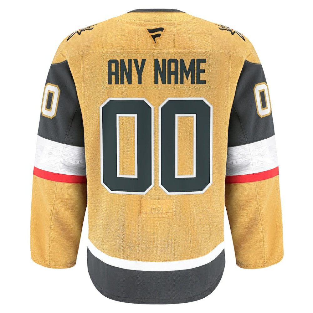 Vegas Golden Knights Fanatics Home Authentic Pro Custom Jersey - Gold | US 202056766