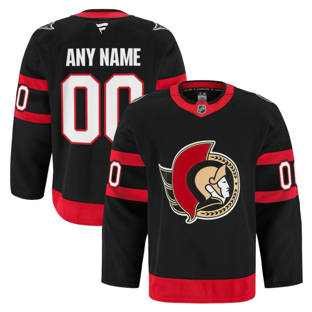 Ottawa Senators Fanatics Home Authentic Pro Custom Jersey - Black | US 202056767