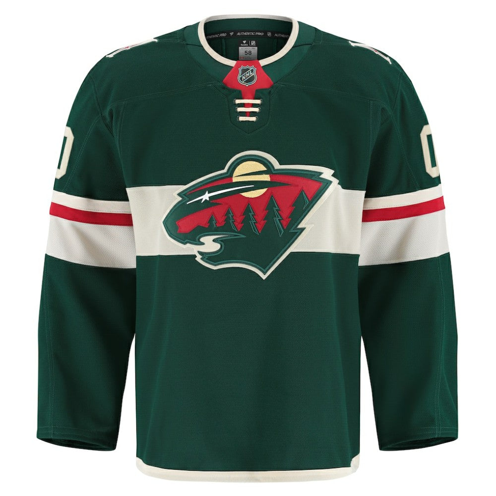 Minnesota Wild Fanatics Home Authentic Pro Custom Jersey - Green | US 202056768