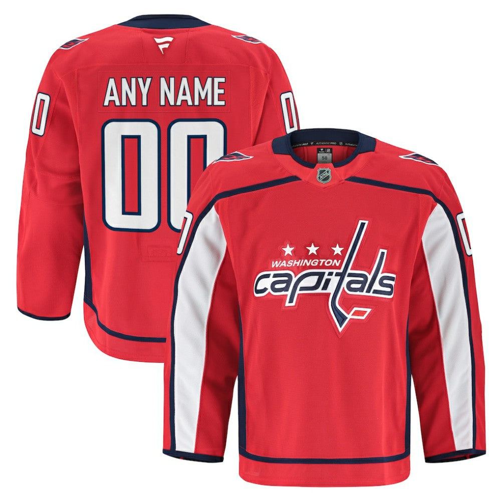 Washington Capitals Fanatics Home Authentic Pro Custom Jersey - Red | US 202056769