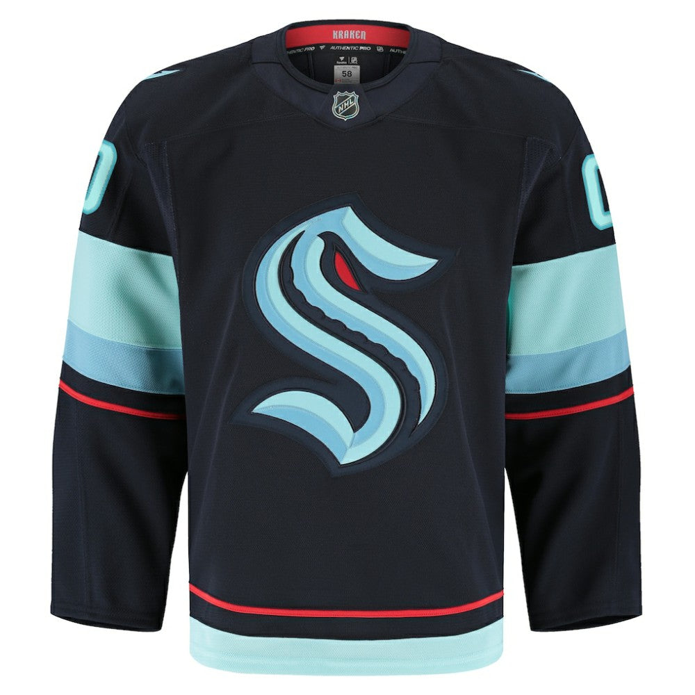 Seattle Kraken Fanatics Home Authentic Pro Custom Jersey - Navy | US 202056774