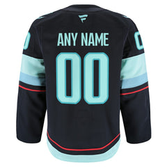 Seattle Kraken Fanatics Home Authentic Pro Custom Jersey - Navy | US 202056774
