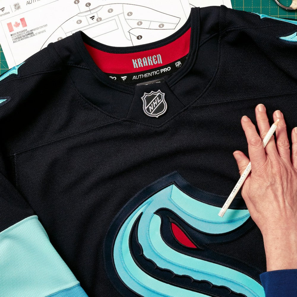 Seattle Kraken Fanatics Home Authentic Pro Custom Jersey - Navy | US 202056774