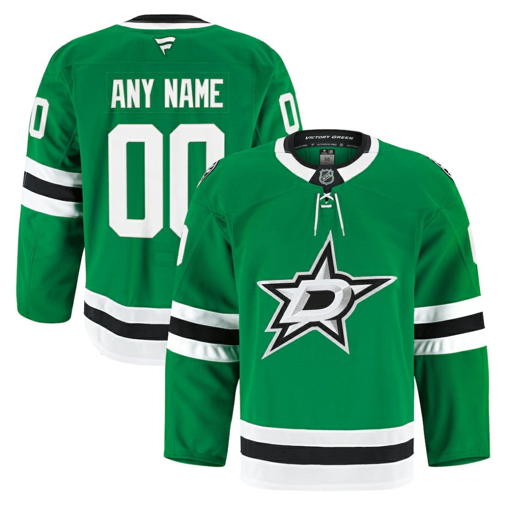 Dallas Stars Fanatics Home Authentic Pro Custom Jersey - Kelly Green | US 202056775