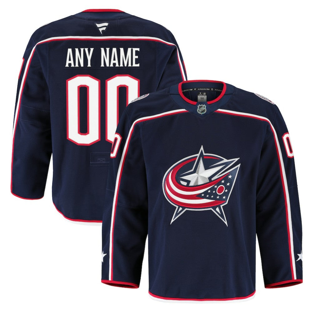 Columbus Blue Jackets Fanatics Home Authentic Pro Custom Jersey - Navy | US 202056776