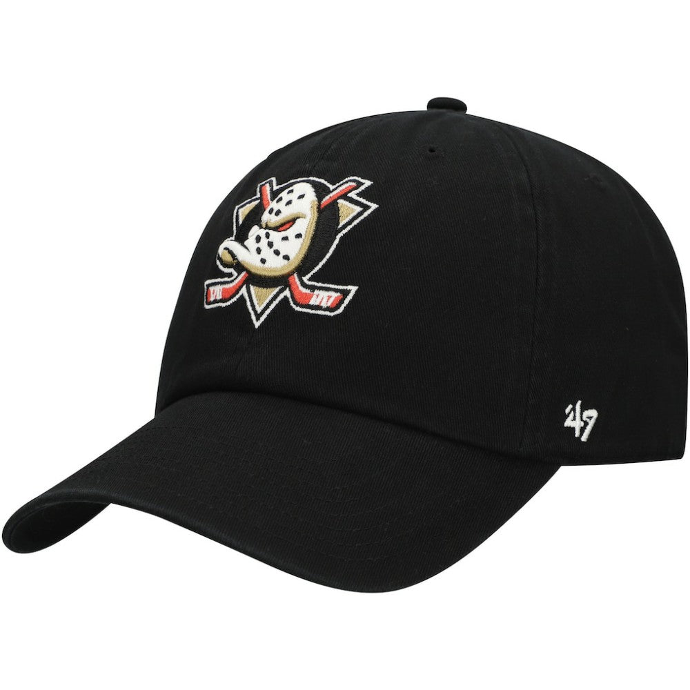 Anaheim Ducks '47 Core Logo Clean Up Adjustable Hat - Black | US 202056777