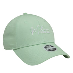 AC Milan New Era Women's Script 9FORTY Adjustable Hat Light Green - New Era discount