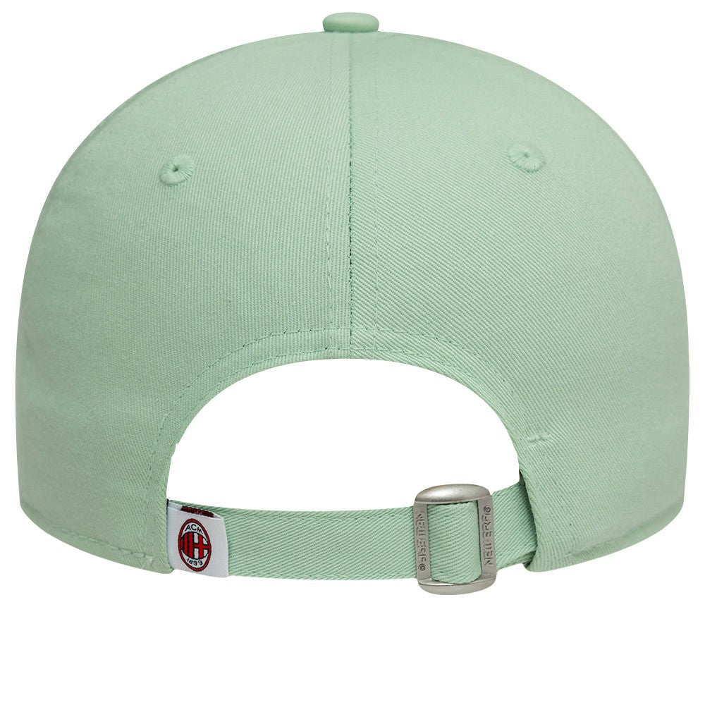 AC Milan New Era Women's Script 9FORTY Adjustable Hat Light Green - New Era discount