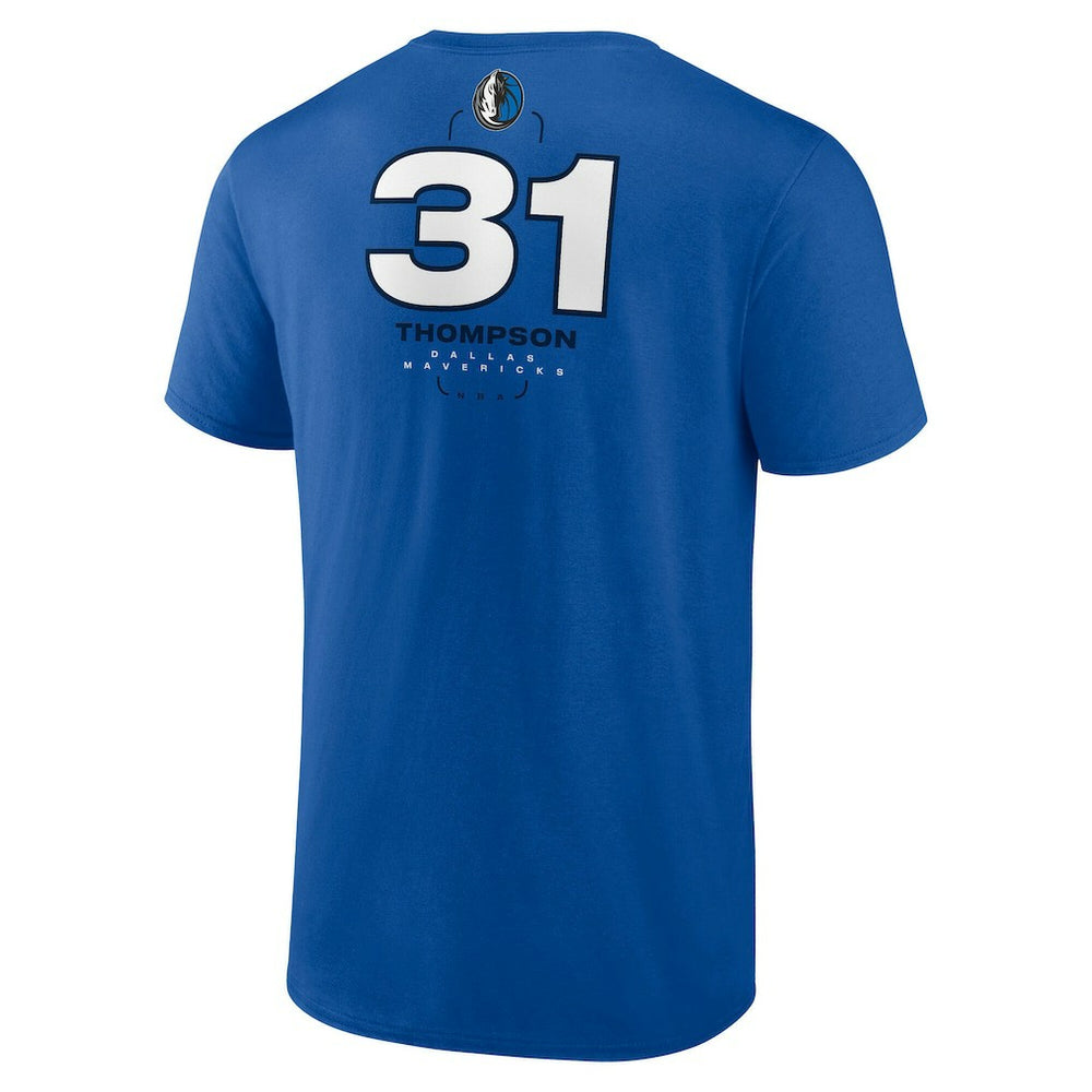 Klay Thompson Dallas Mavericks Behind The Back Name & Number T-Shirt - Blue