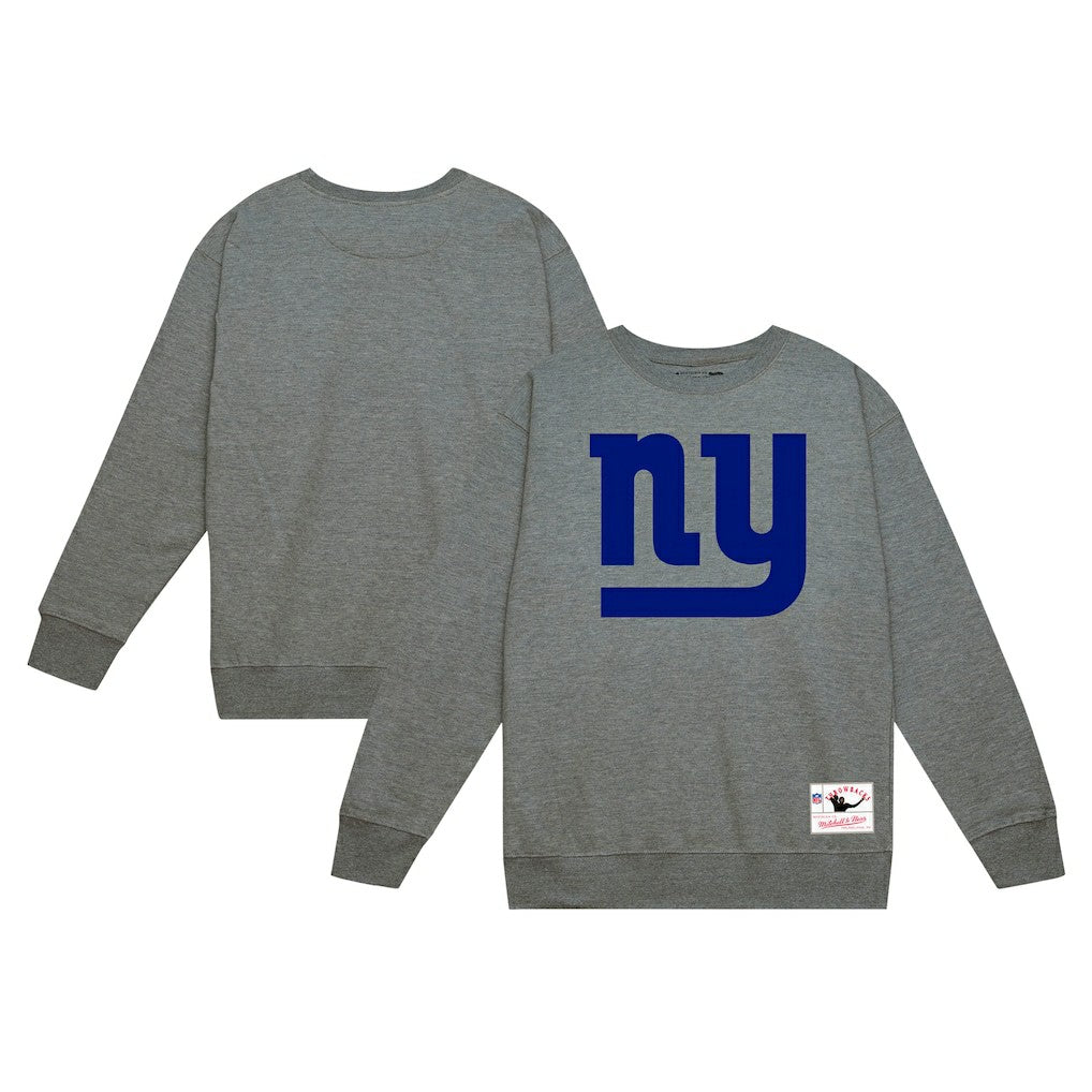 New York Giants Basic Fleece Pullover Sweatshirt - Heather Gray Pullover