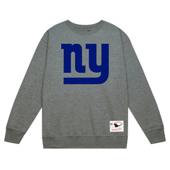 New York Giants Basic Fleece Pullover Sweatshirt - Heather Gray Pullover