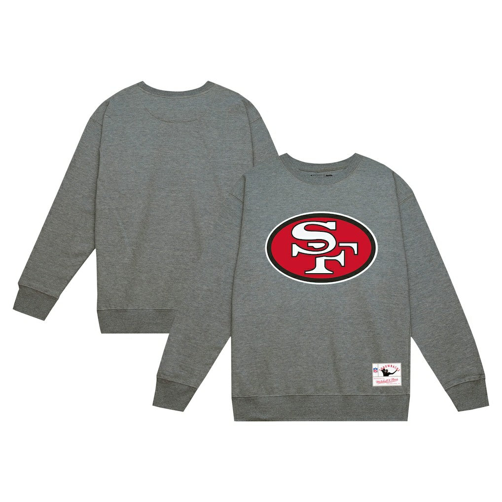 San Francisco 49ers Basic Fleece Pullover Sweatshirt - Heather Gray Pullover