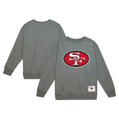 San Francisco 49ers Basic Fleece Pullover Sweatshirt - Heather Gray Pullover