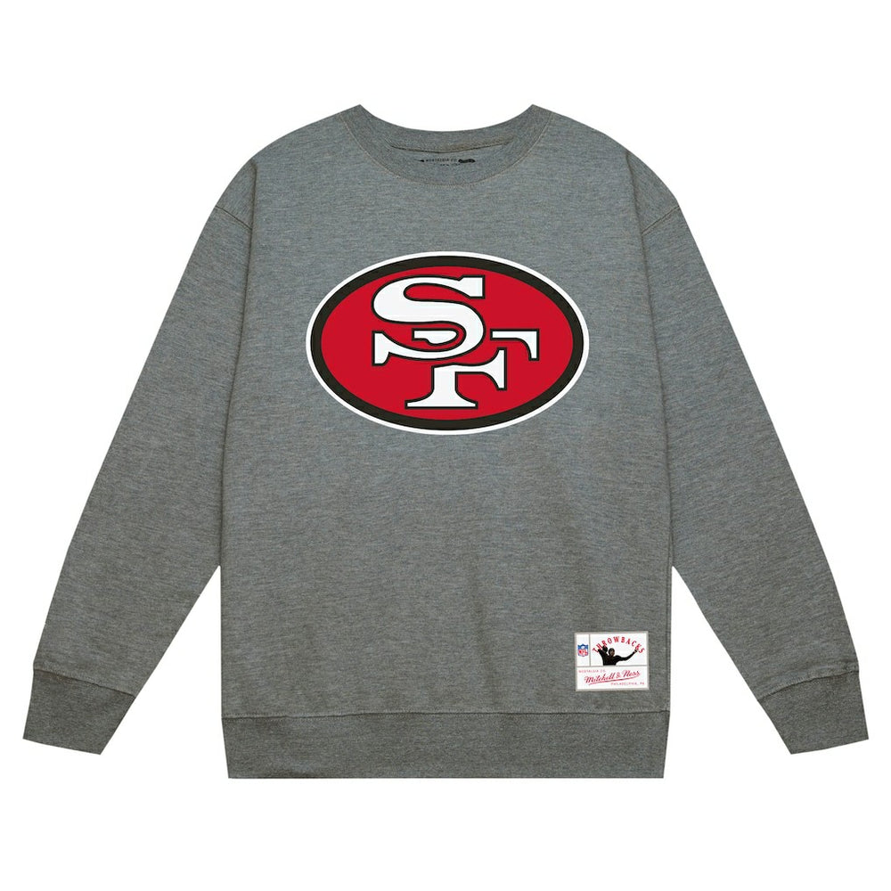 San Francisco 49ers Basic Fleece Pullover Sweatshirt - Heather Gray Pullover