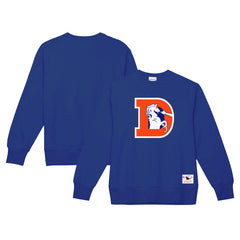 Denver Broncos Basic Fleece Pullover Sweatshirt - Royal Pullover