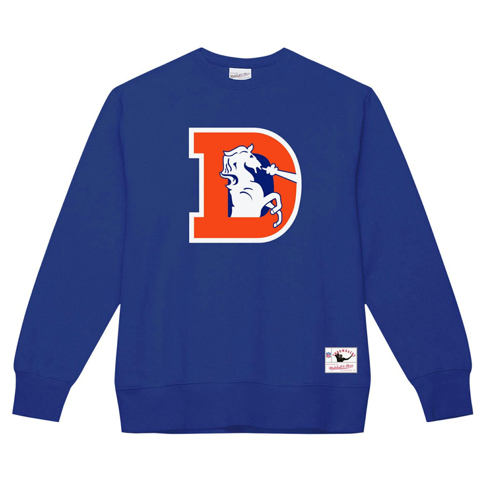 Denver Broncos Basic Fleece Pullover Sweatshirt - Royal Pullover