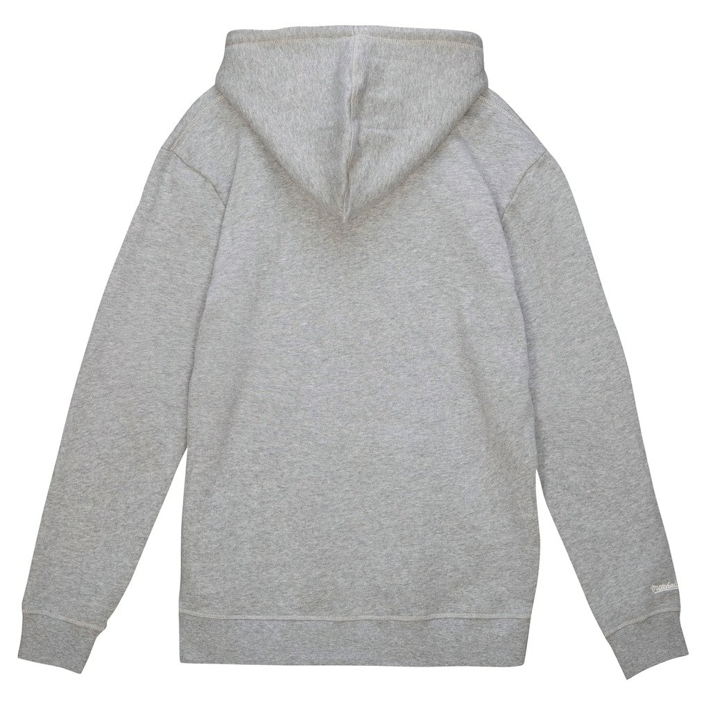 New England Patriots Helmet Logo Vintage Pullover Hoodie - Heather Gray Hoodies