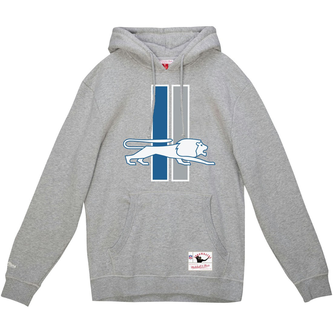 Detroit Lions Vintage Pullover Hoodie - Heather Gray Hoodies