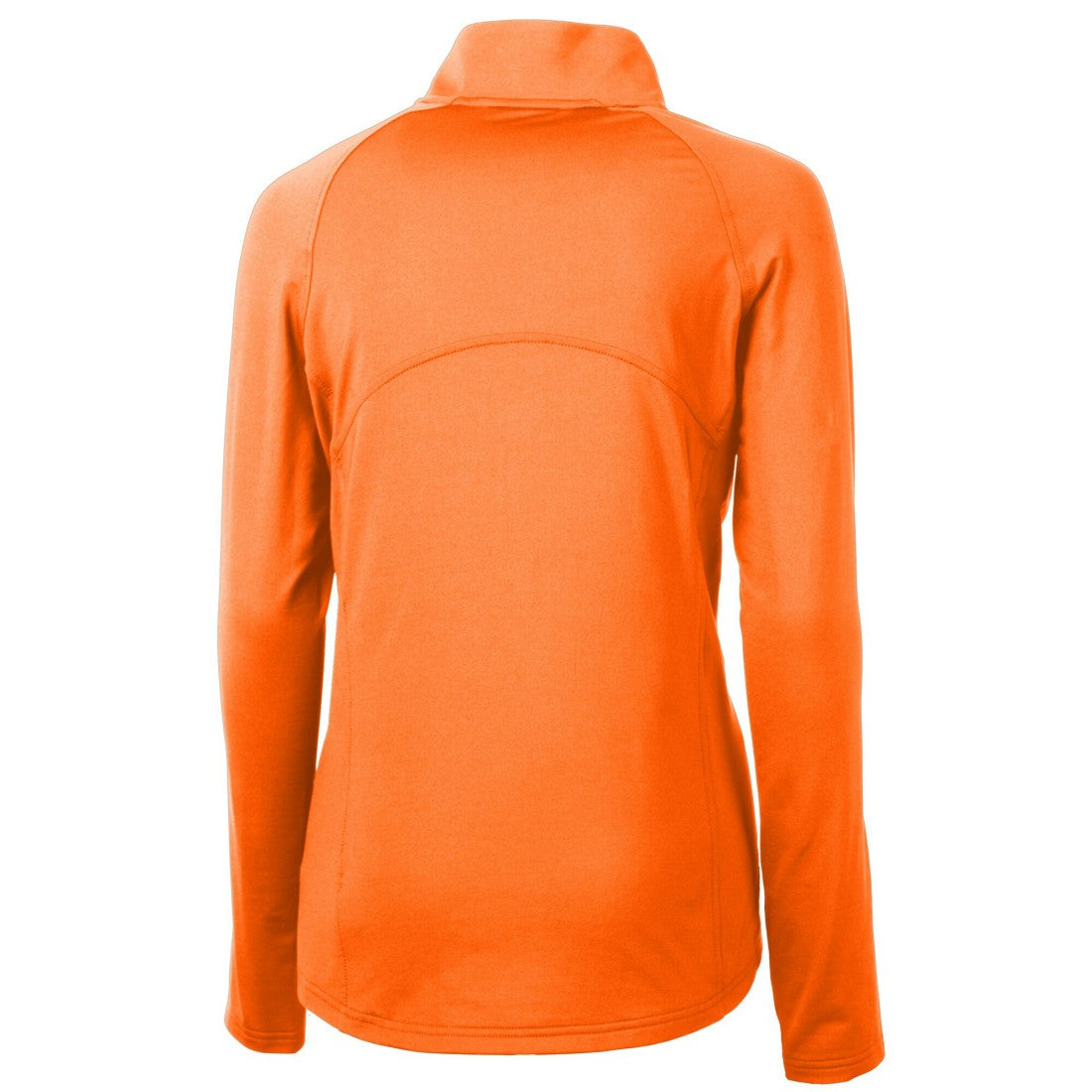 Tampa Bay Buccaneers Cutter & Buck Women's DryTec Adapt Eco Knit Stretch Recycled Raglan Half-Zip Top - Orange Tops